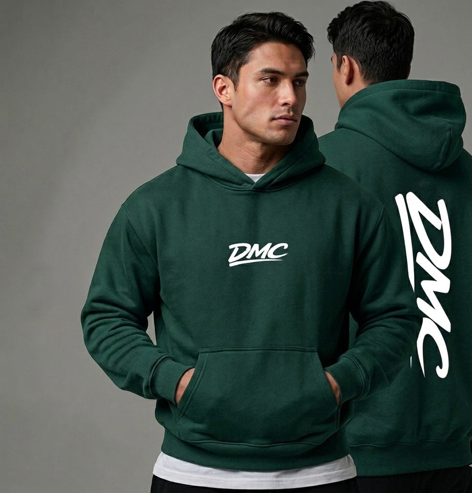 DMC Eden Green Oversize Fleeced Hoodie
