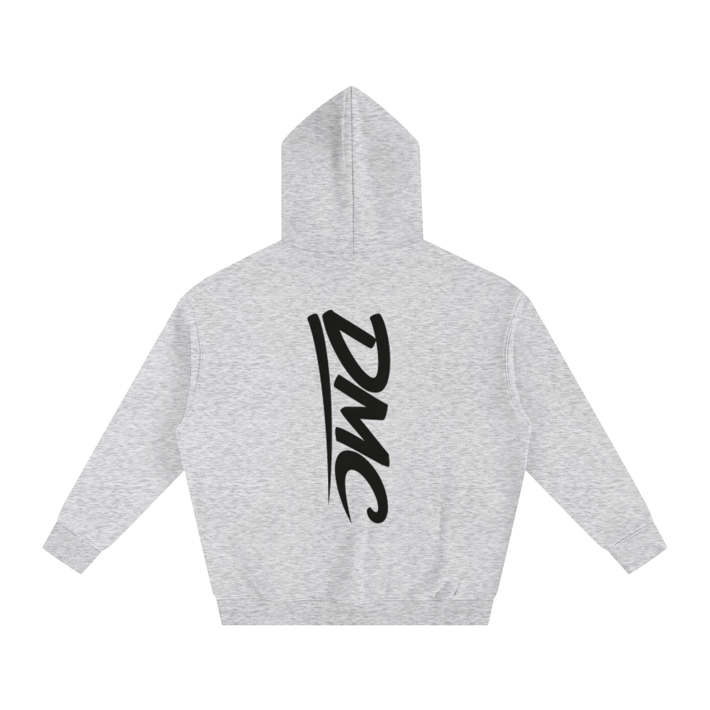 DMC Flower Grey Oversize Fleeced Hoodie