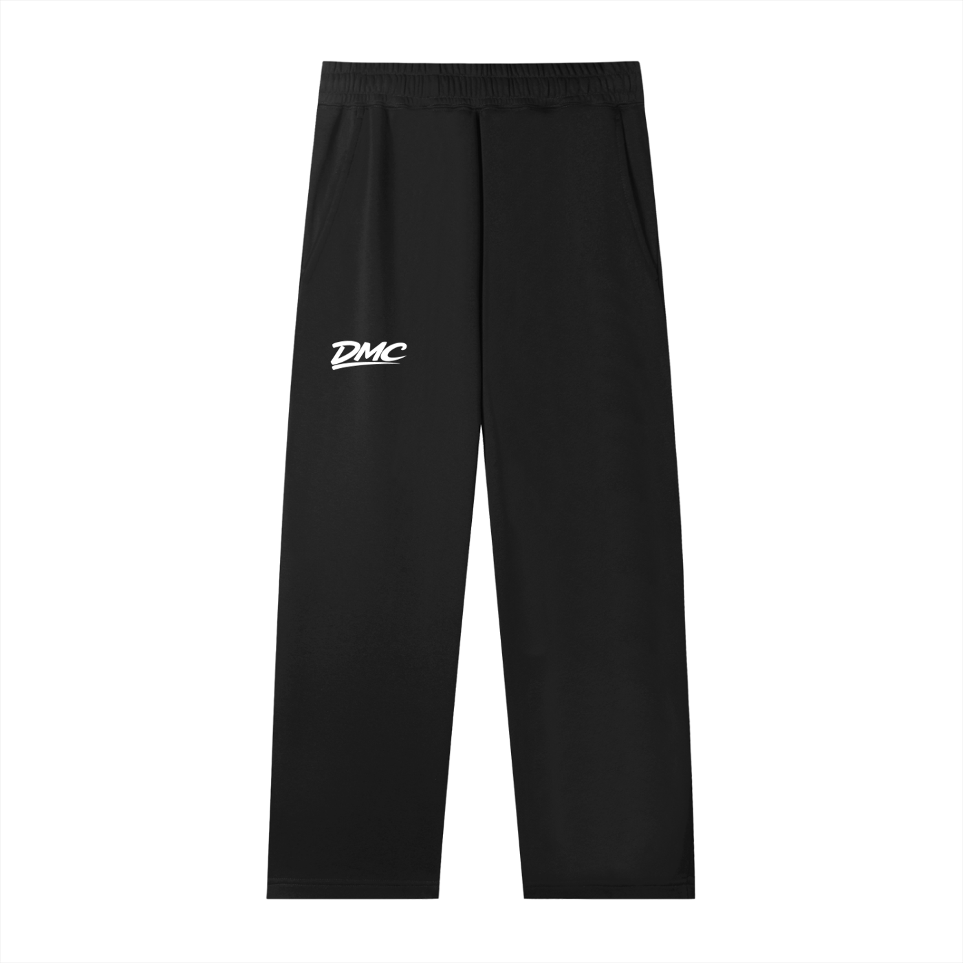 DMC Black Essential Straight-Leg Sweatpants