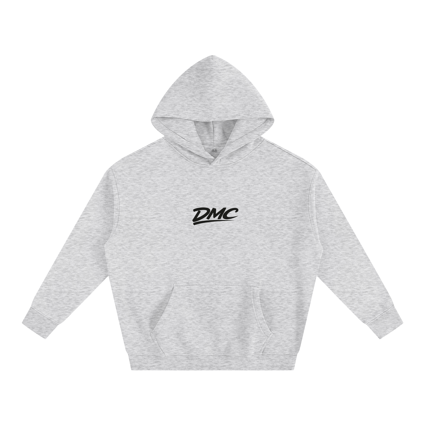 DMC Flower Grey Oversize Fleeced Hoodie