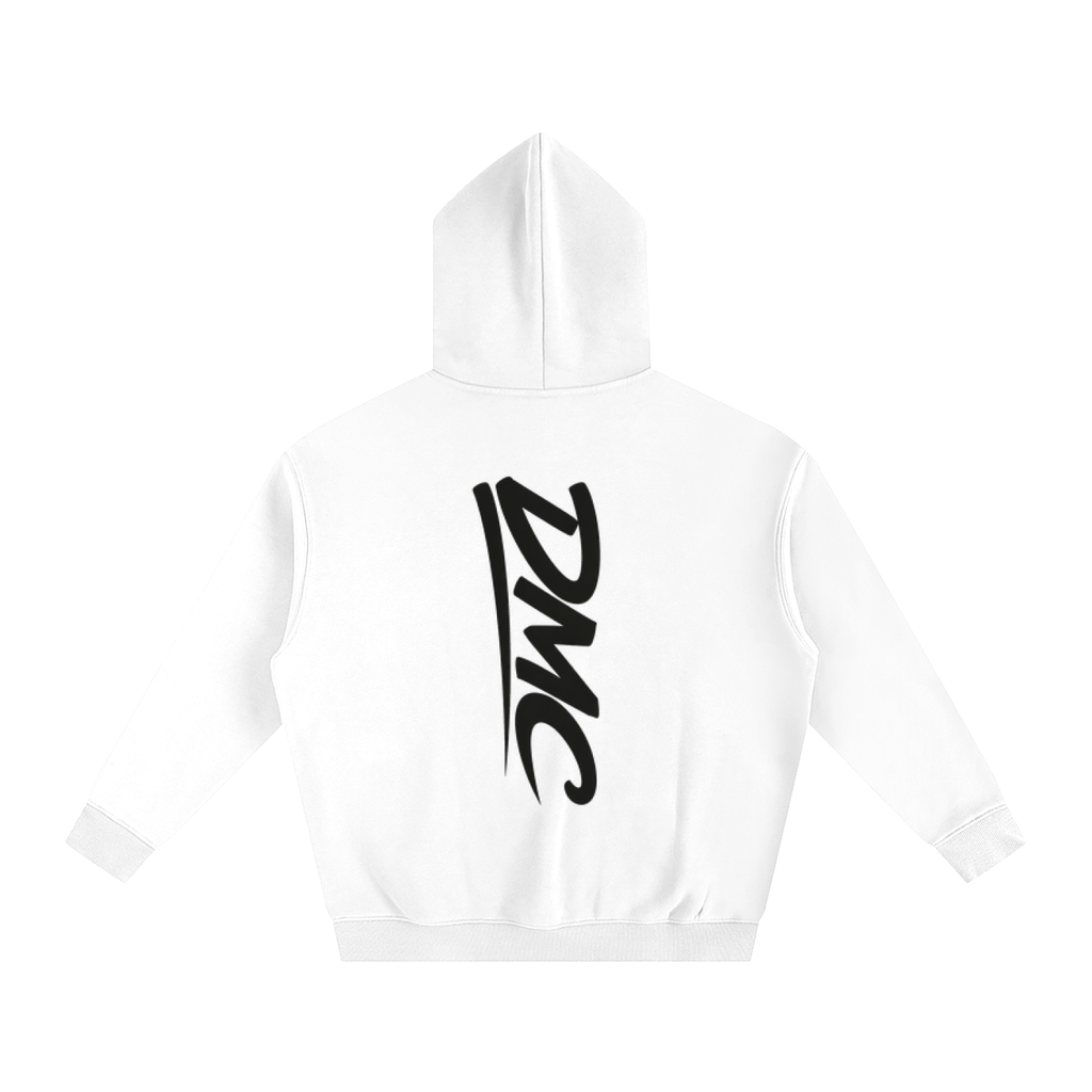 DMC White Oversize Fleeced Hoodie