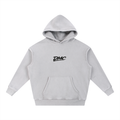 DMC Light Gray Snow Wash Fleece Oversize Hoodie