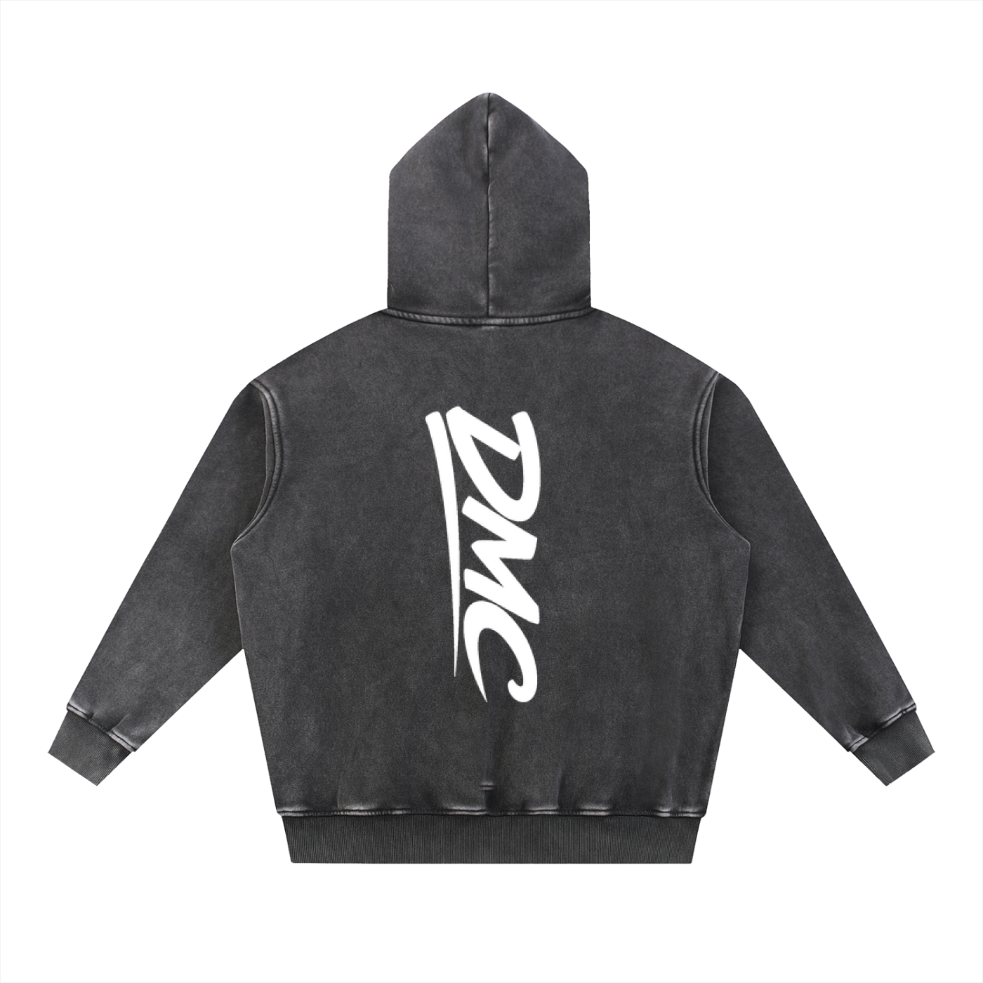 DMC Black Snow Wash Fleece Oversize Hoodie