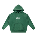 DMC Dark Green Snow Wash Fleece Oversize Hoodie