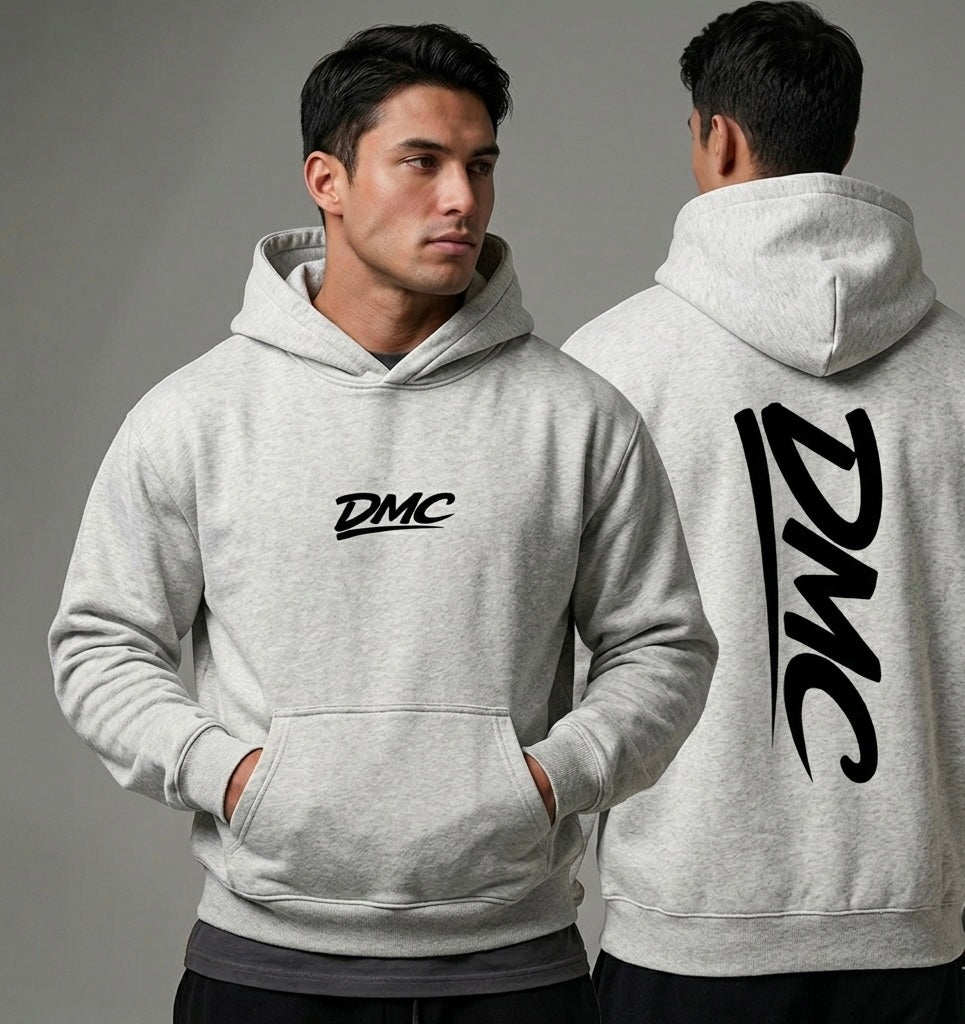 DMC Oat Grey Oversize Fleeced Hoodie