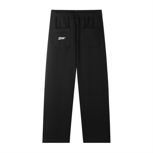 DMC Black Essential Straight-Leg Sweatpants