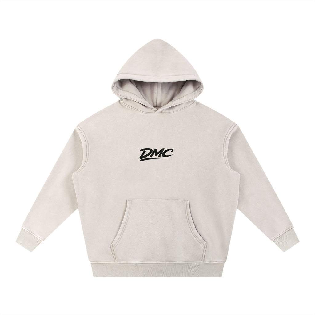 DMC Mild Apricot Snow Wash Fleece Oversize Hoodie