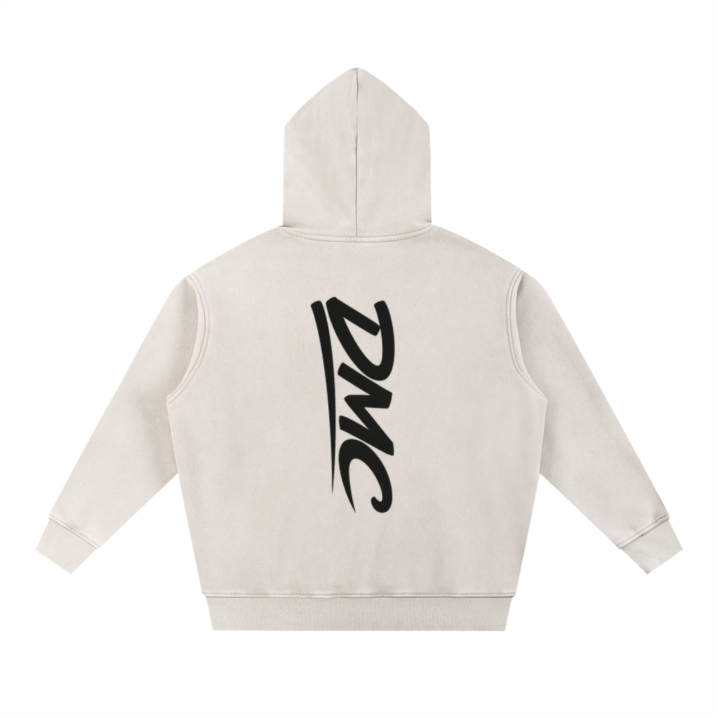 DMC Mild Apricot Snow Wash Fleece Oversize Hoodie