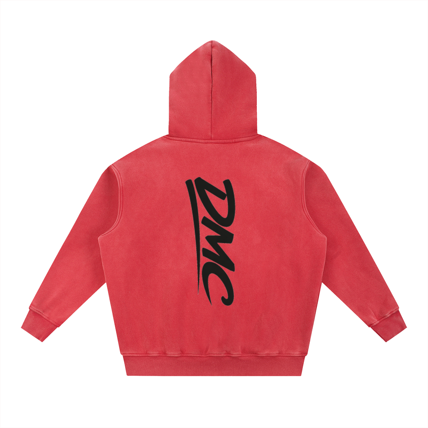 DMC Red Snow Wash Fleece Oversize Hoodie