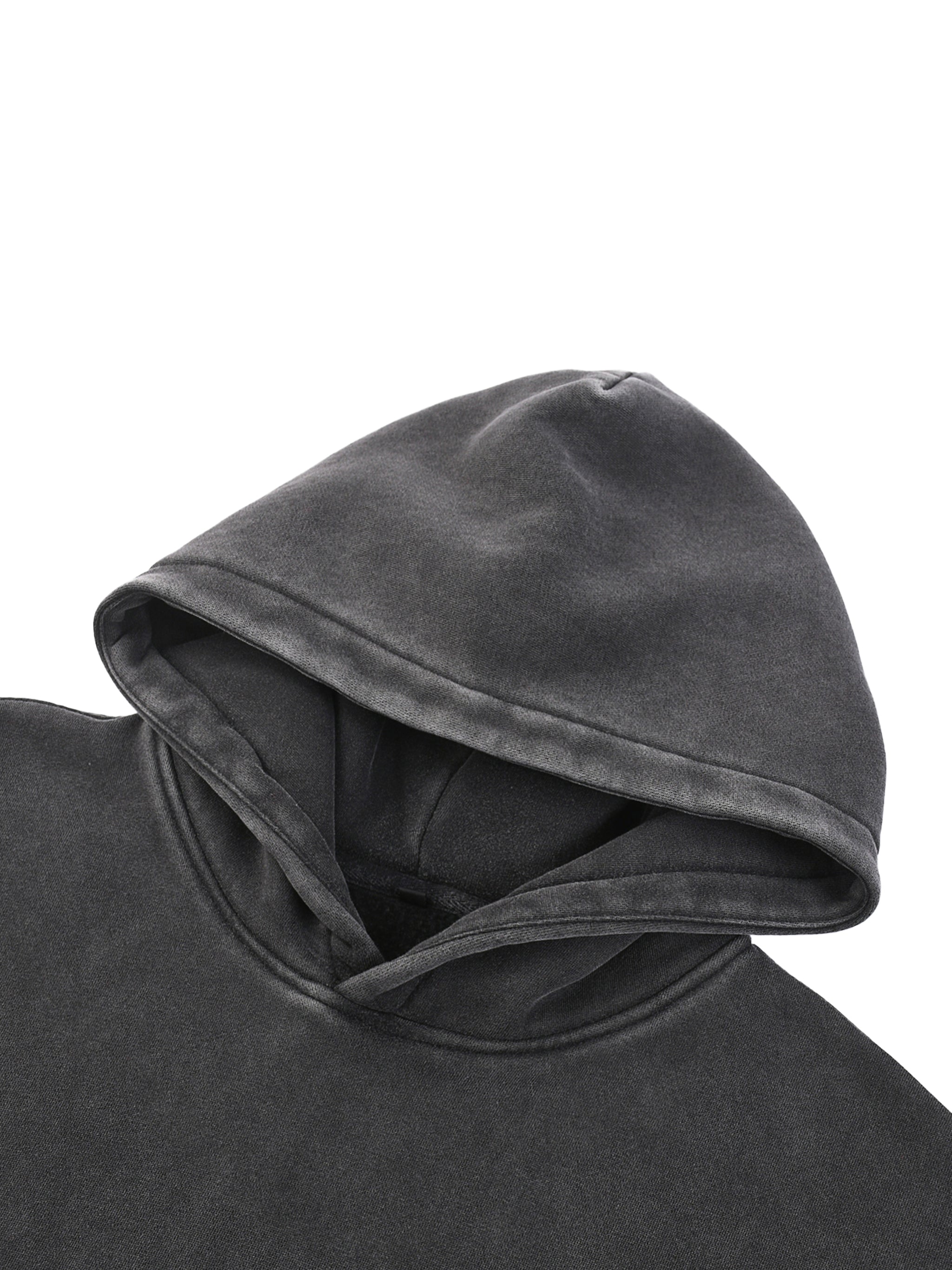 DMC Black Snow Wash Fleece Oversize Hoodie