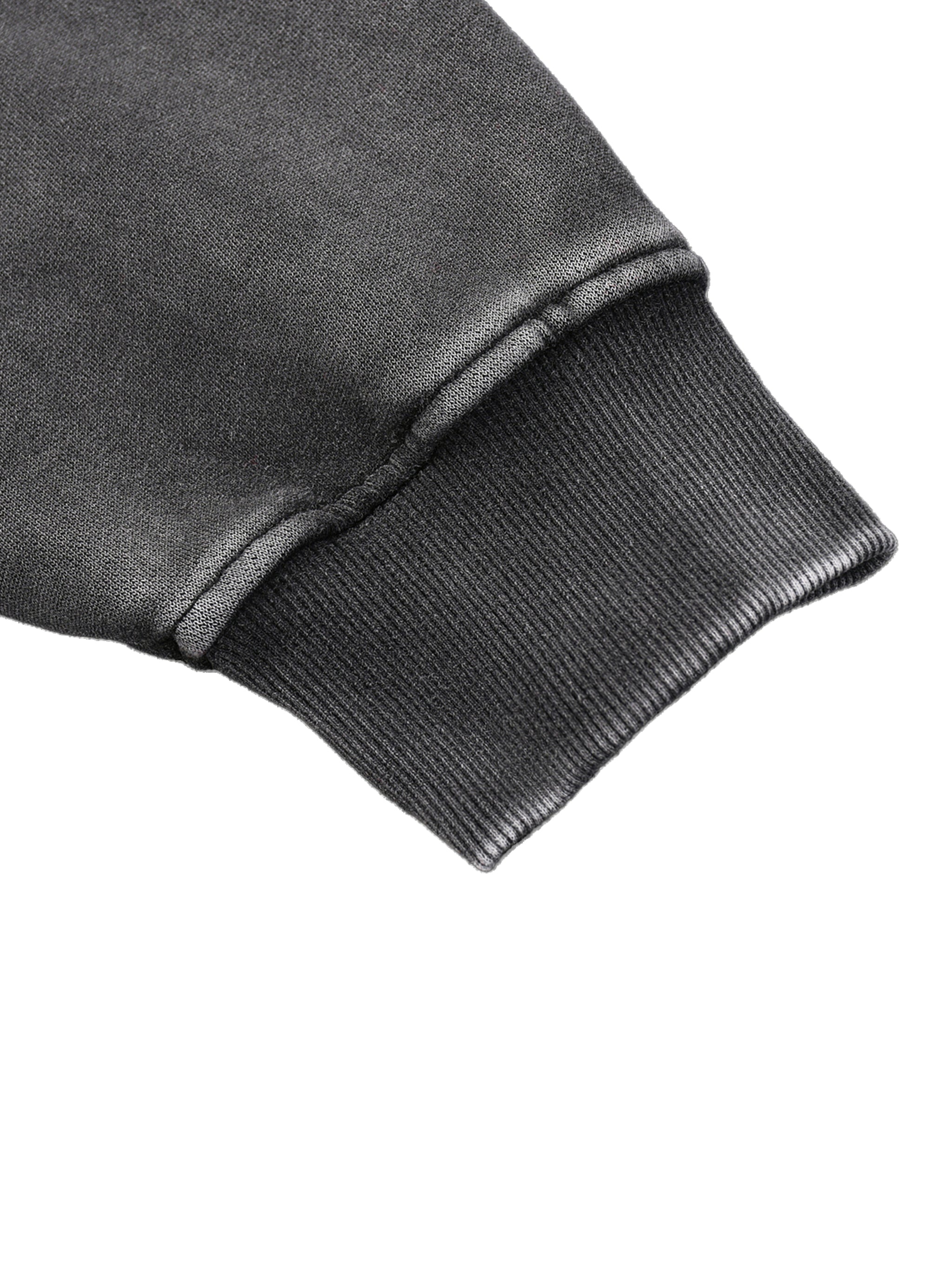 DMC Black Snow Wash Fleece Oversize Hoodie