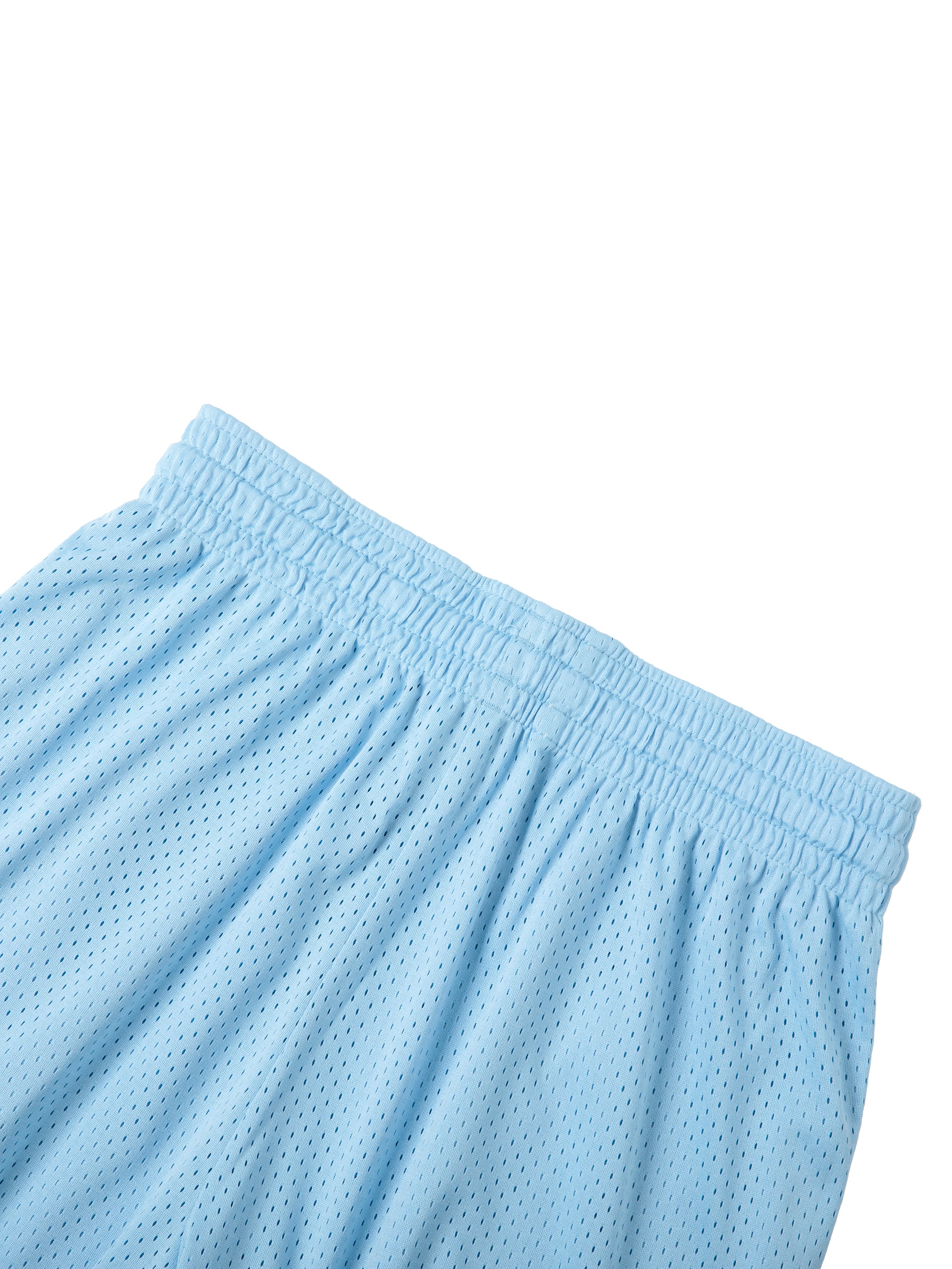 DMC Sky Blue Mesh Drawstring Shorts