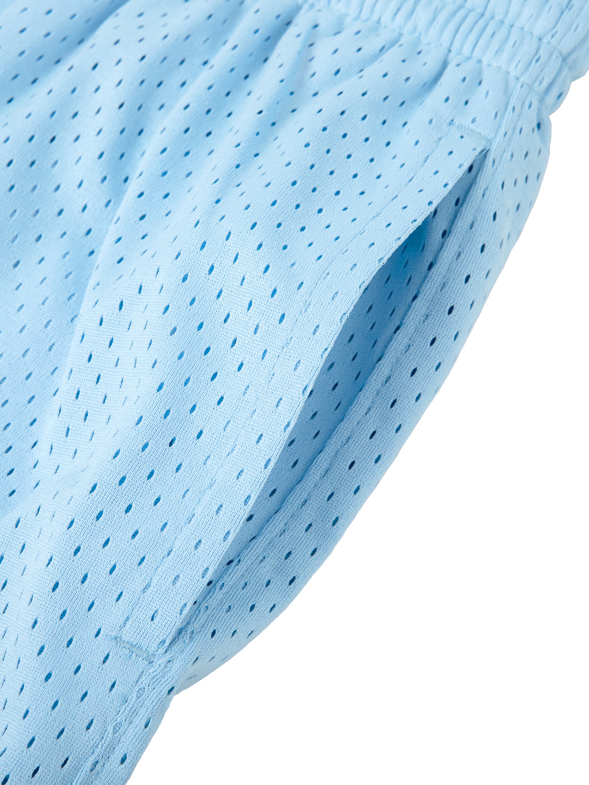 DMC Sky Blue Mesh Drawstring Shorts