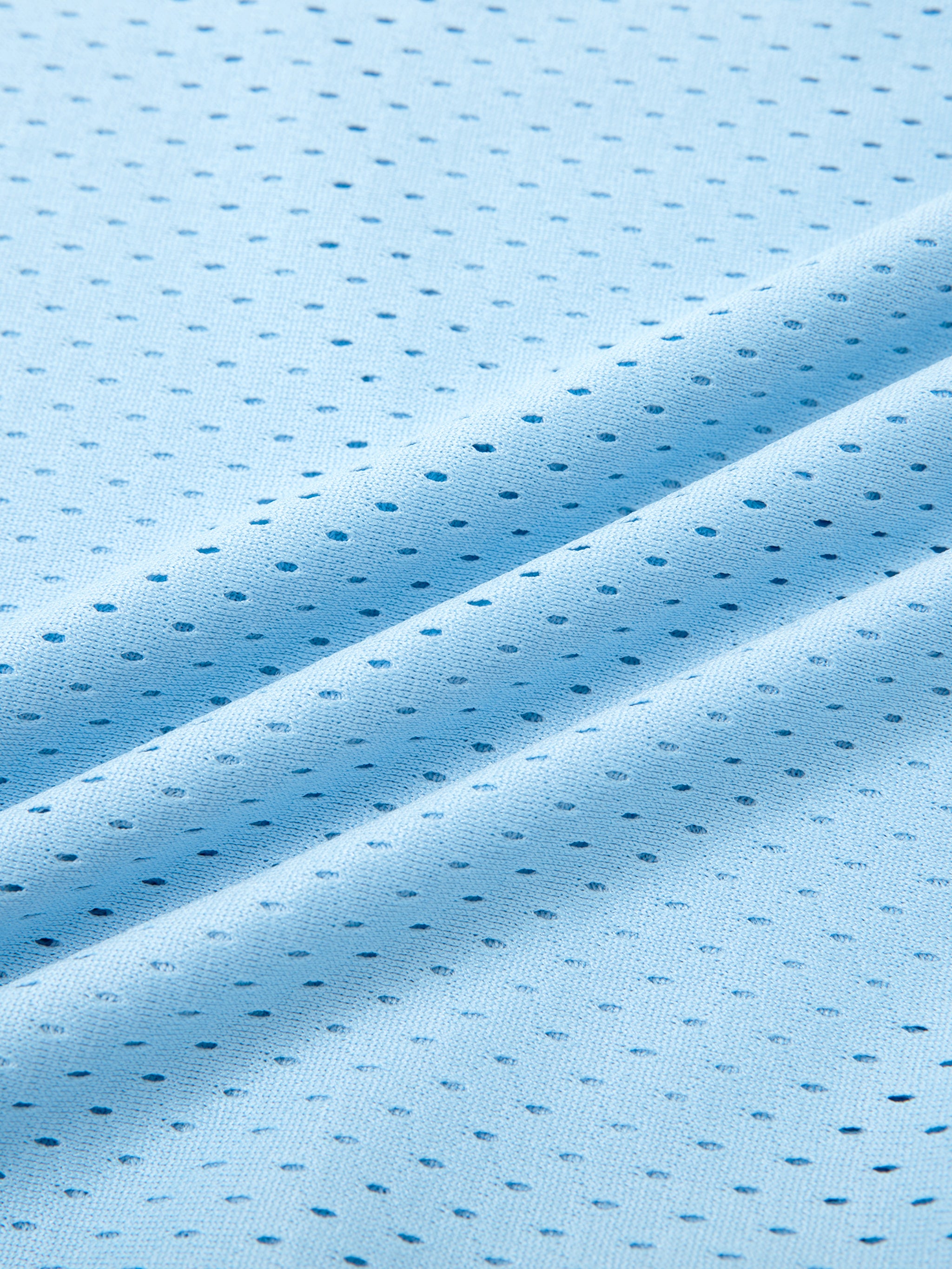 DMC Sky Blue Mesh Drawstring Shorts