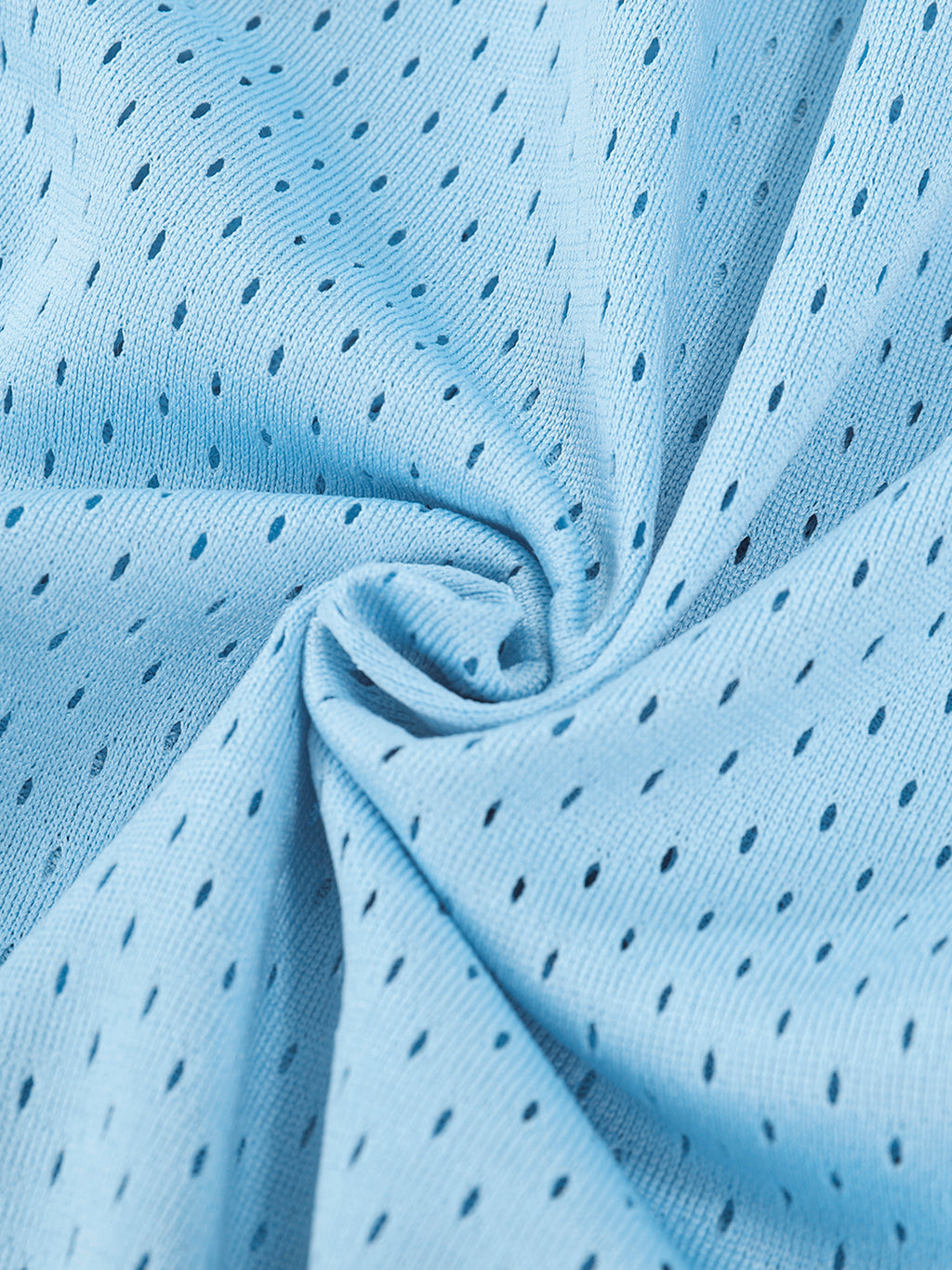 DMC Sky Blue Mesh Drawstring Shorts
